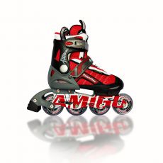 Роликовые коньки Explore Power Flex Красные р. М ― AmigoToy
