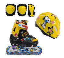 Роликовые раздвижные коньки Explore Rooney Combo Желтые р.XS