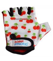 Перчатки детские Kiddi Moto Белые с вишенками