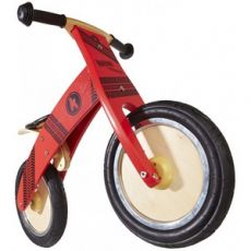 Беговел 12" Kiddi Moto Kurve красный с рисунком протектора
