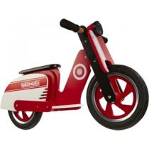 Беговел 12" Kiddi Moto Scooter красно-белый
